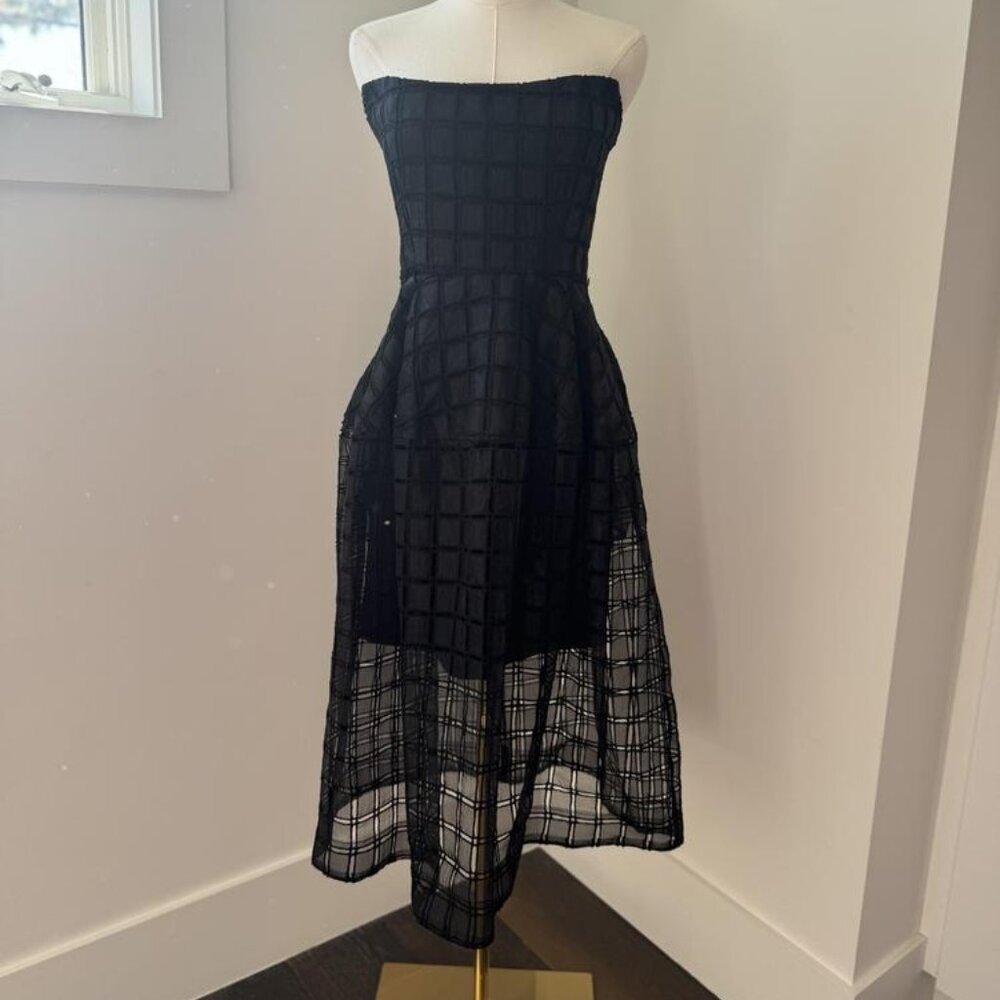 Nicolas Black Strapless Dress